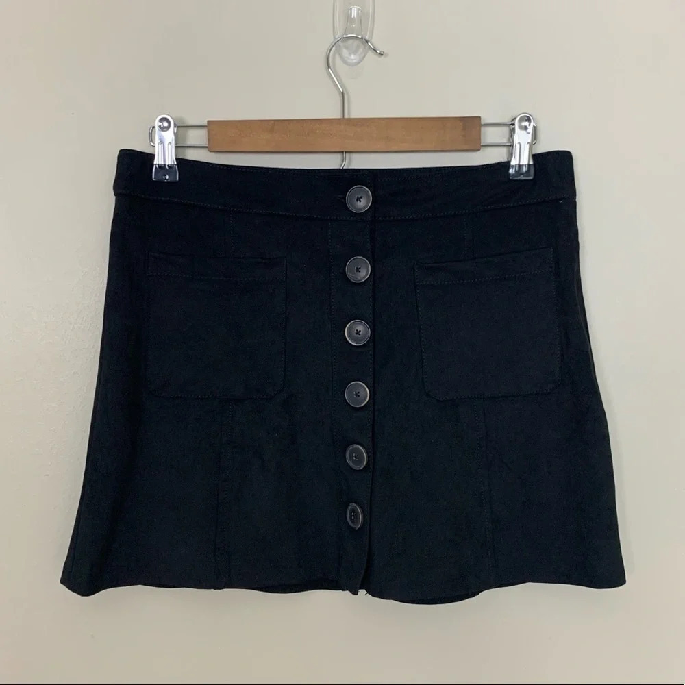 Zara TRF Collection • Fauxe Suede Mini Skirt